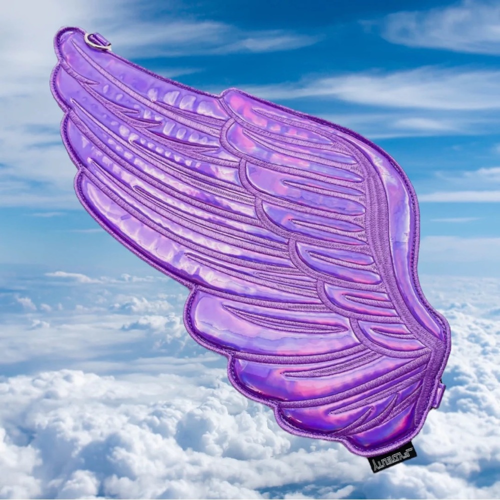 Fidelity Purple Holographic Wing Sling Back Backpack